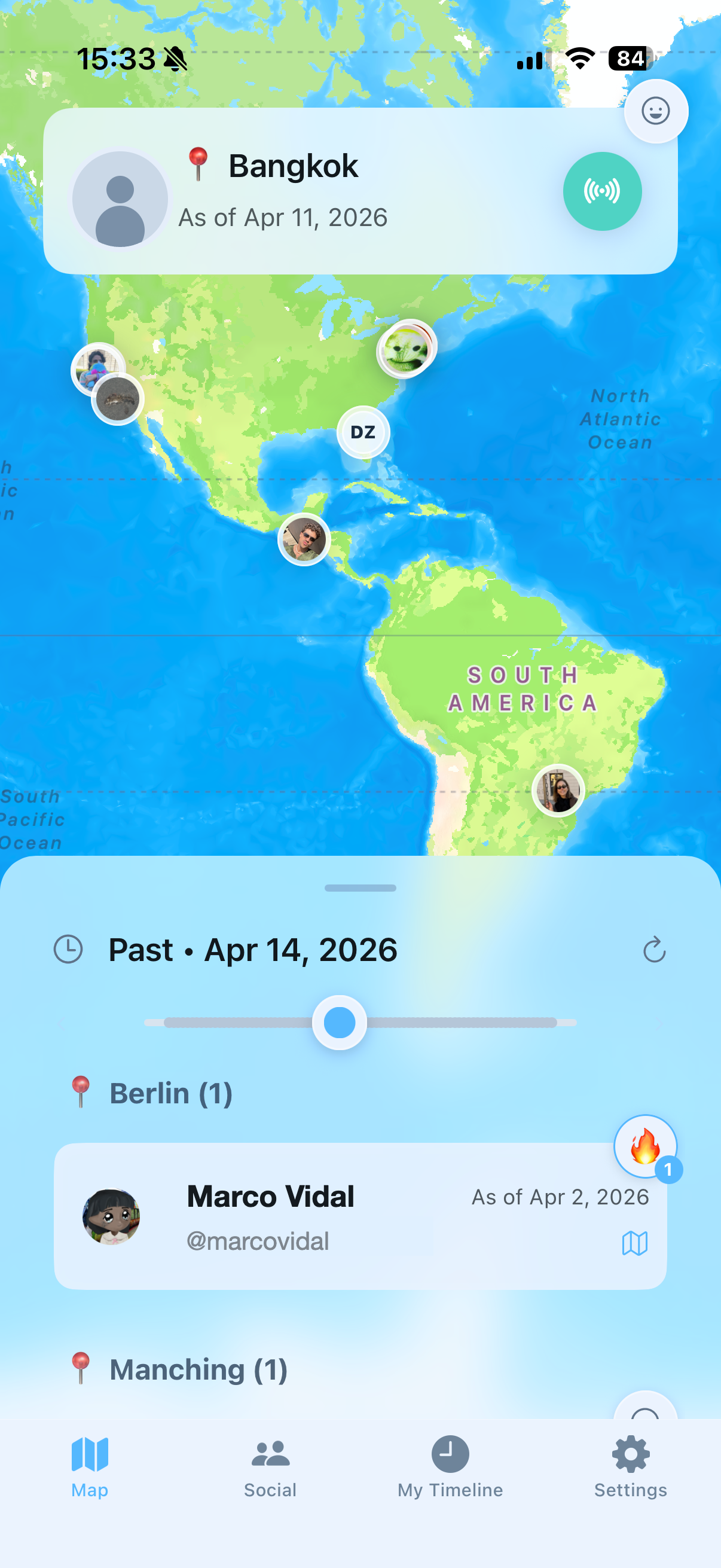 Citylap map — your circle across the world at city level
